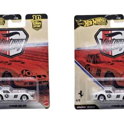 Hot Wheels 2026 Car Culture Vintage Racing Ferrari 250 GTO, pack of 2, new