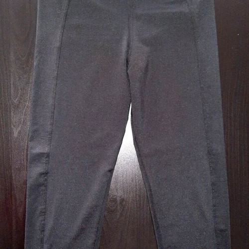 Women's shiny capri leggings like new, black, size S