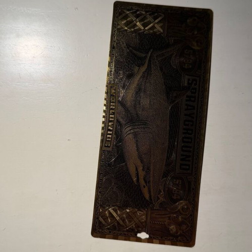 Sprayground Gold Shark Metal Hangtag new collectible