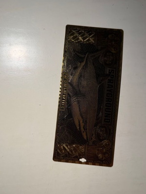 Sprayground Gold Shark Metal Hangtag new collectible