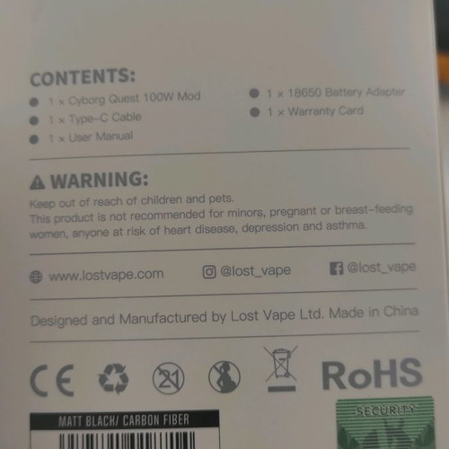 Lost Vape Cyborg Quest 100W mod -  45,00 - Vendora.gr