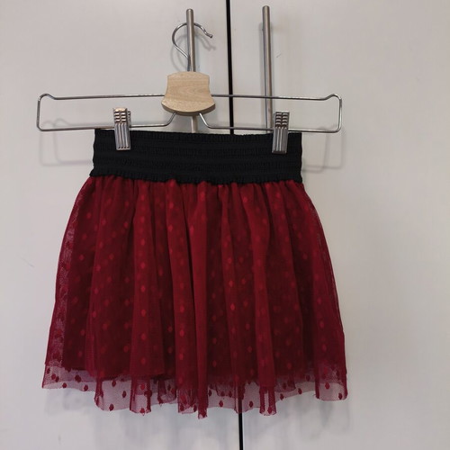 Tulle skirt for girls burgundy with black elastic waist, like new