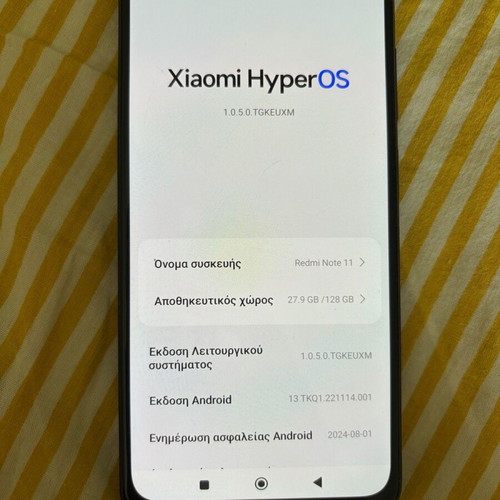 Xiaomi Redmi Note 11 smartphone used, blue, 128GB