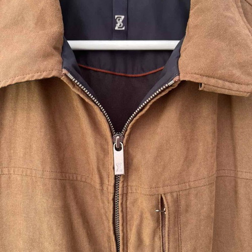 Zegna men's jacket, size L, brown