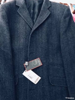 Men's coat new, 90% wool 10% cashmere, size 54, anthracite