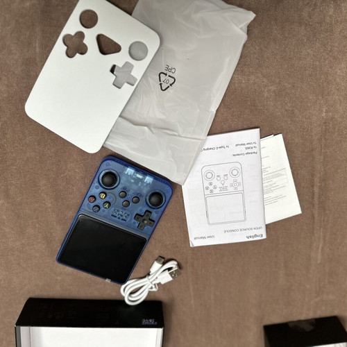 Icy Blue Retro Custom Handheld Console with 14,000+ Roms