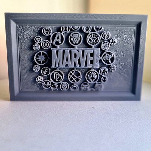 Marvel poster all logos like new