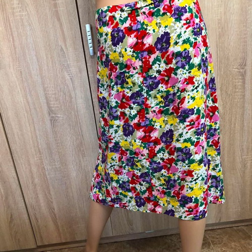 Floral linen skirt, size XL