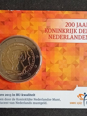 Koninklijke Nederlandse Munt αναμνηστικό νόμισμα 2 ευρώ 2013, BU