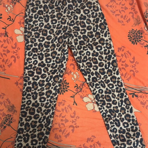 Leopard pants H&M like new, brown, size S