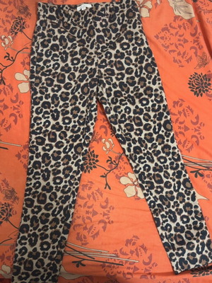 Leopard pants H&M like new, brown, size S