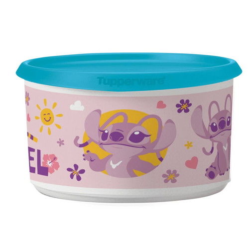 Stitch 2.5-liter airtight Tupperware canister, pink or blue