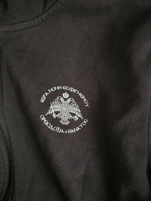 Esfigmenou Monastery jacket, black, size L