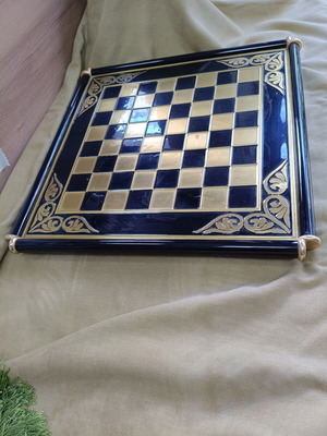 Aethira chessboard used, wood and metal