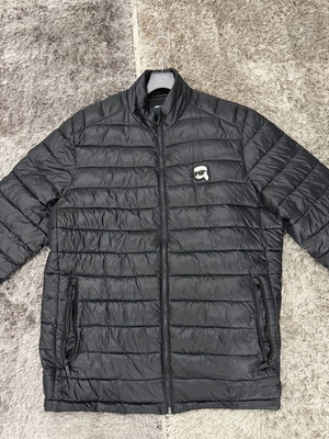 Karl Lagerfeld light jacket like new, size XXL, black and blue