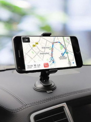 Hoco CA40 Refined Car Phone Holder black, new with suction cup