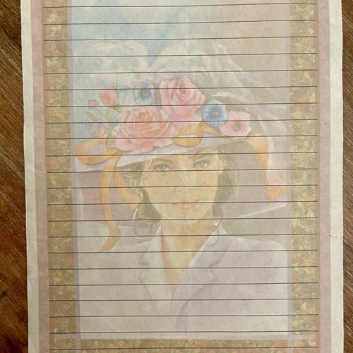 Letter Sheet used from the 1980s