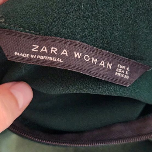 Zara dress used, cypress green, size L
