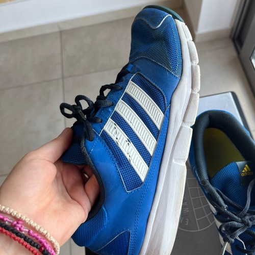 Adidas athletic shoes blue size 44