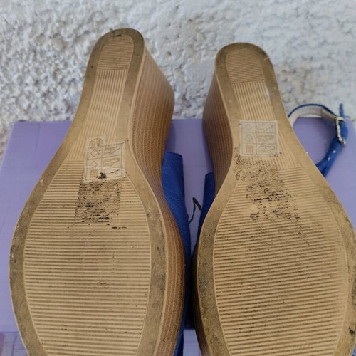 Voi&Noi women's platform sandals used, size 38, navy