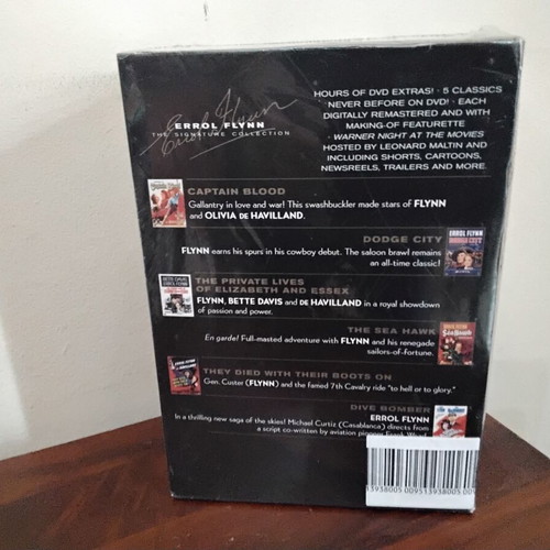 Errol Flynn Signature Collection DVD set new, 6 discs