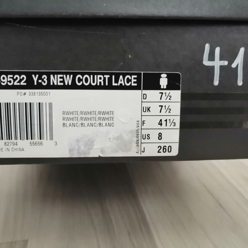 Y-3 sneakers with Swarovski crystals new, white