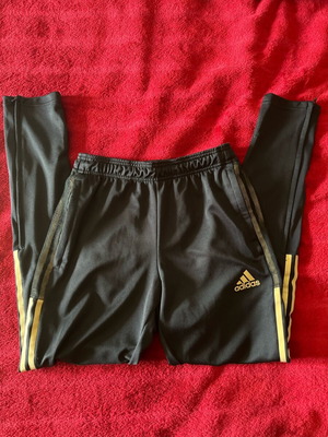 Adidas tracksuit new with gold stripes size S