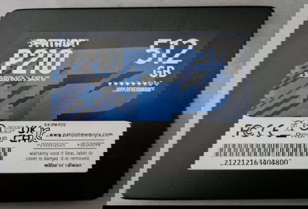 Patriot P210 SSD 512GB 2.5'' SATA III INTERNAL ΕΣΩΤΕΡΙΚΟΣ ΣΚΛΗΡΟΣ ΔΙΣΚΟΣ
