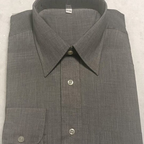Men's grey long-sleeved shirt brand new, classic style