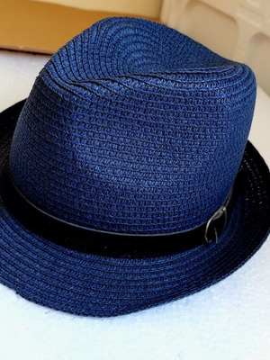 Summer hat blue color, new, size L