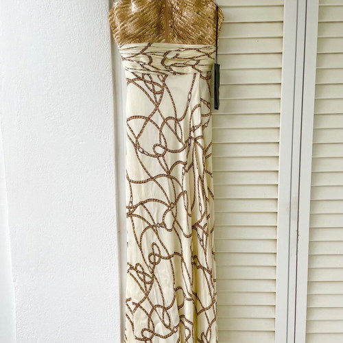 Maestri dress from Atelier Primalicia used, gold ecru