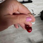 Cherry earrings new, sturdy model