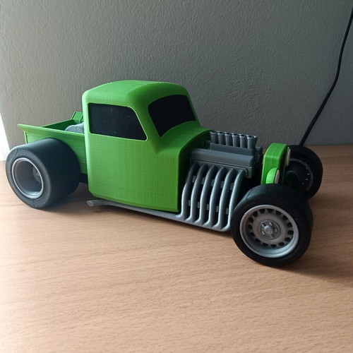 Hot Rod car with 3D printing new