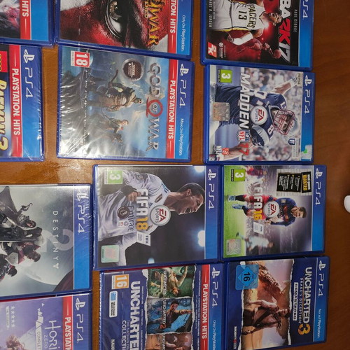 PS4 games new, collection of 17 titles