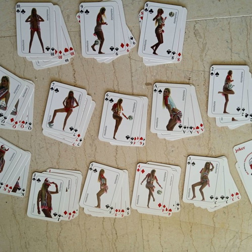 Olympiakos collectible playing cards used, set of 2 with case