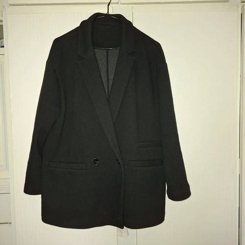 Women's wool jacket like new, black, sizes L and XL
