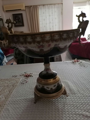 German porcelain with gilded metal details vintage, new