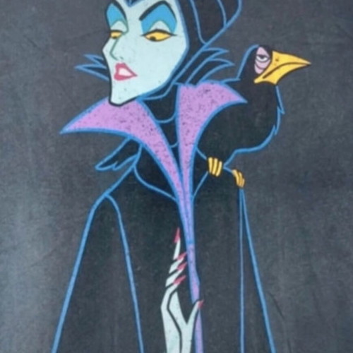 Maleficent Disney T-shirt like new, dark gray, XS