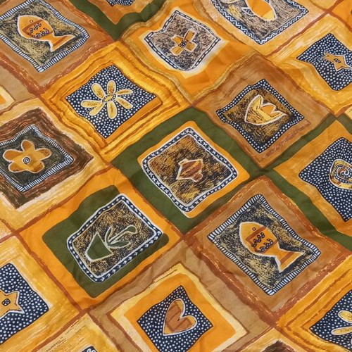 Silk scarf new multicolored, 85×85