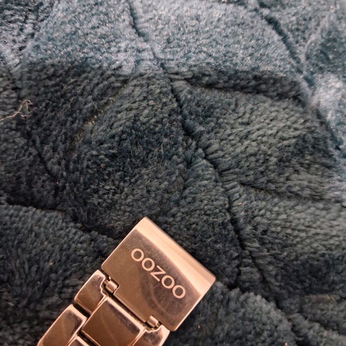 Oozoo women's watch with chain bracelet used, silver tone