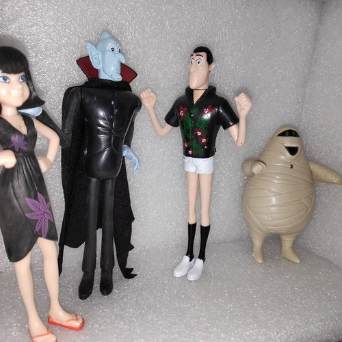 Hotel Transylvania figure set of 6, like new, with LED lights