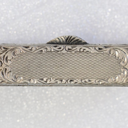 Silver lipstick case used, vintage