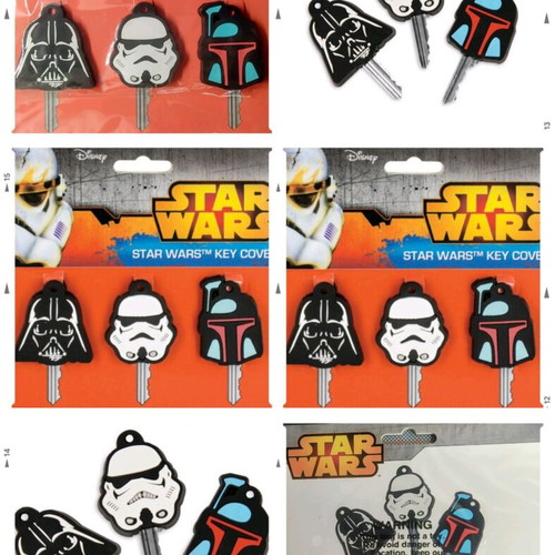 Star Wars Disney key covers new, set of 3 pieces