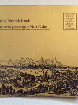 Georg Friedrich Händel Collegium Aureum Concerto Grosso Op. 6 Nr.1 G-Dur vinyl near mint