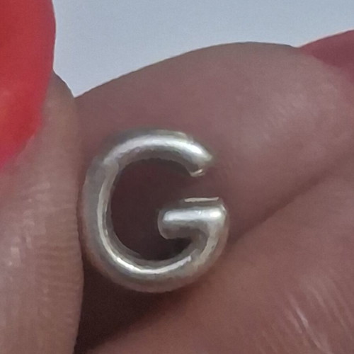 Pandora charm letter G silver, like new