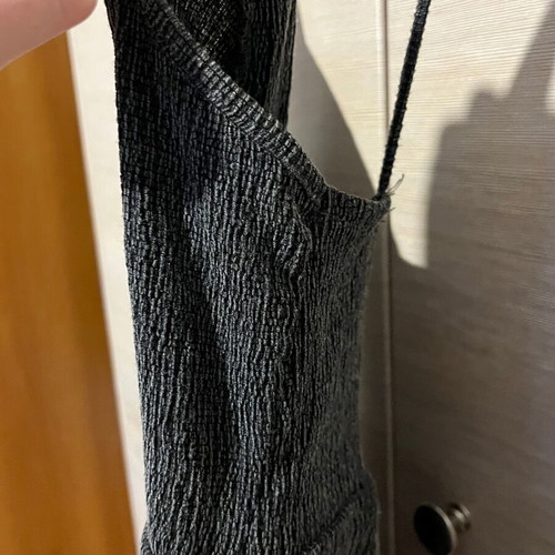 Sleeveless dress like new, dark gray, size S