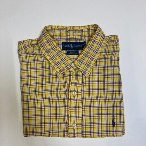 Ralph Lauren Blake Oxford long shirt, yellow check, XXL