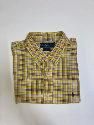 Ralph Lauren Blake Oxford long shirt, yellow check, XXL