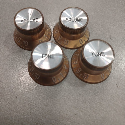 Guitar Potentiometer Caps Set of 4 Gold Color