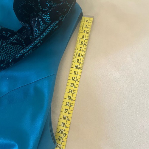 Handmade dress like new, winter, deep turquoise, size M